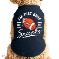 I'm Just Here For The Snacks Funny Football Doggie Tank thumb 0