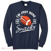 I'm Just Here For The Snacks Funny Football Sweatshirt thumb 0