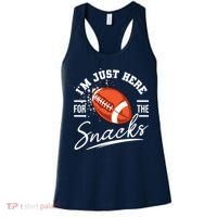 I'm Just Here For The Snacks Funny Football Women's Tank Top thumb 0