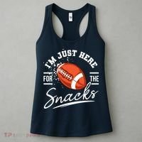 I'm Just Here For The Snacks Funny Football Women's Tank Top thumb 3