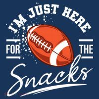 I'm Just Here For The Snacks Funny Football Toddler Hoodie thumb 2