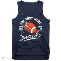 I'm Just Here For The Snacks Funny Football Tank Top thumb 0