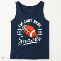 I'm Just Here For The Snacks Funny Football Tank Top thumb 2