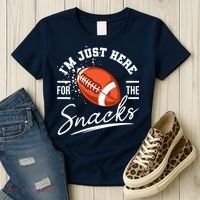 I'm Just Here For The Snacks Funny Football Women's T-Shirt thumb 3