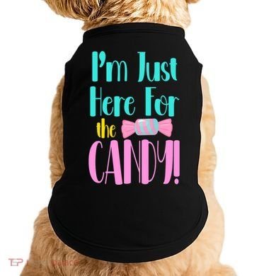 Im Just Here For The Candy Halloween Doggie Tank