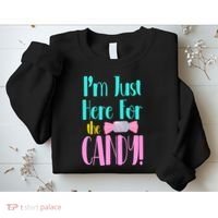 Im Just Here For The Candy Halloween Sweatshirt thumb 2
