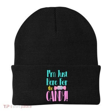 Im Just Here For The Candy Halloween Beanie