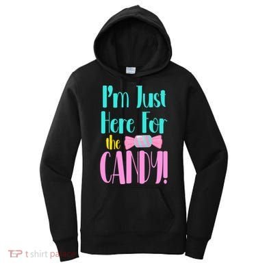 Im Just Here For The Candy Halloween Women's Hoodie