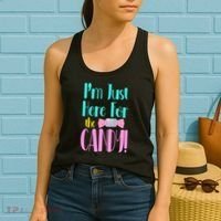Im Just Here For The Candy Halloween Women's Tank Top thumb 2