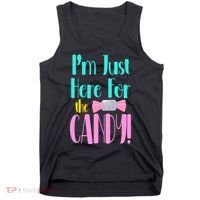 Im Just Here For The Candy Halloween Tank Top thumb 0