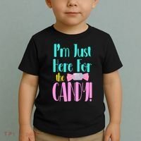 Im Just Here For The Candy Halloween Toddler T-Shirt thumb 2