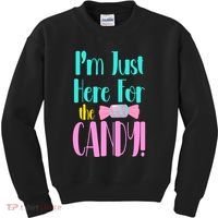 Im Just Here For The Candy Halloween Kids Sweatshirt thumb 0