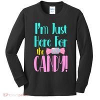 Im Just Here For The Candy Halloween Kids Long Sleeve Shirt thumb 0