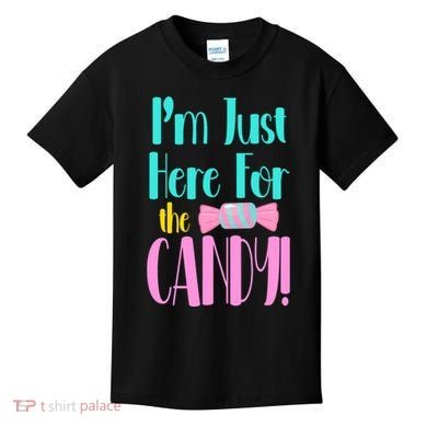 Im Just Here For The Candy Halloween Kids T-Shirt