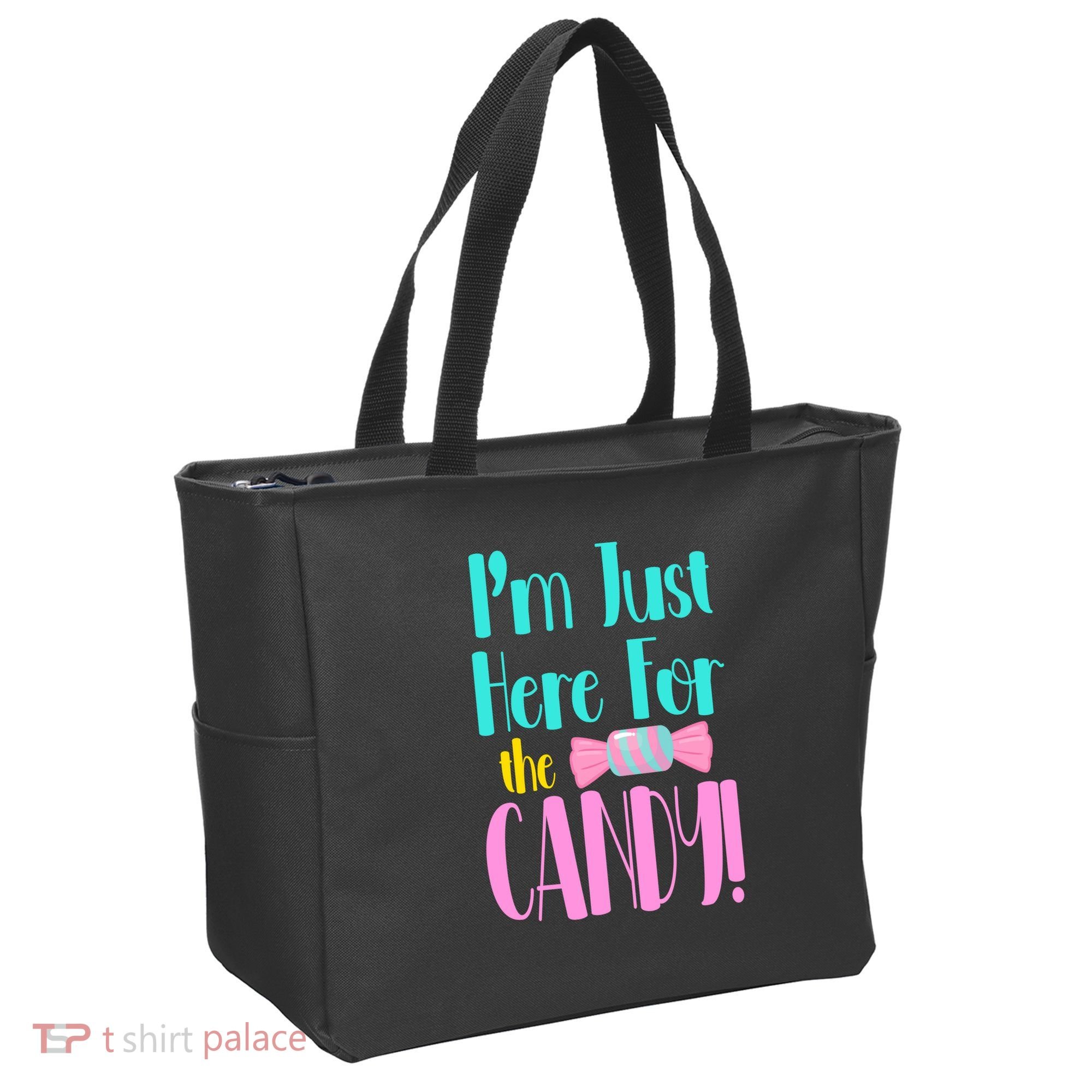 Im Just Here For The Candy Halloween Tote Bag