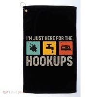 IM Just Here For The Hookups Golf Towel thumb 0