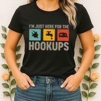IM Just Here For The Hookups Women's T-Shirt thumb 2