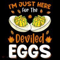 IM Just Here For The Deviled Eggs Bucket Hat thumb 4