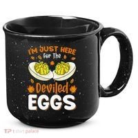 IM Just Here For The Deviled Eggs 15oz Campfire Ceramic Mug thumb 0
