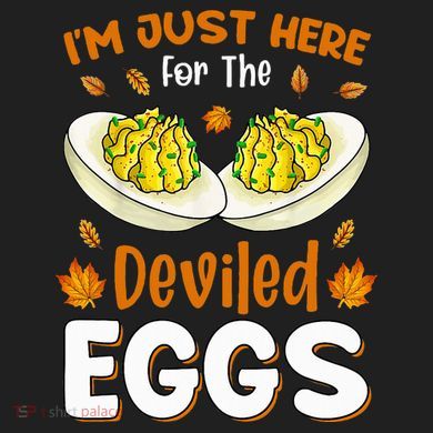 IM Just Here For The Deviled Eggs 15oz Campfire Ceramic Mug