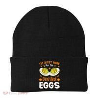 IM Just Here For The Deviled Eggs Beanie thumb 0