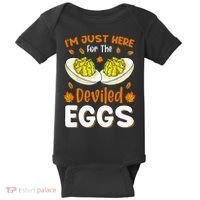 IM Just Here For The Deviled Eggs Baby Bodysuit thumb 0