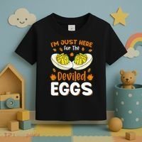 IM Just Here For The Deviled Eggs Toddler T-Shirt thumb 3