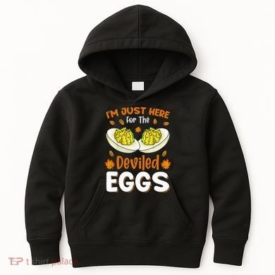 IM Just Here For The Deviled Eggs Kids Hoodie