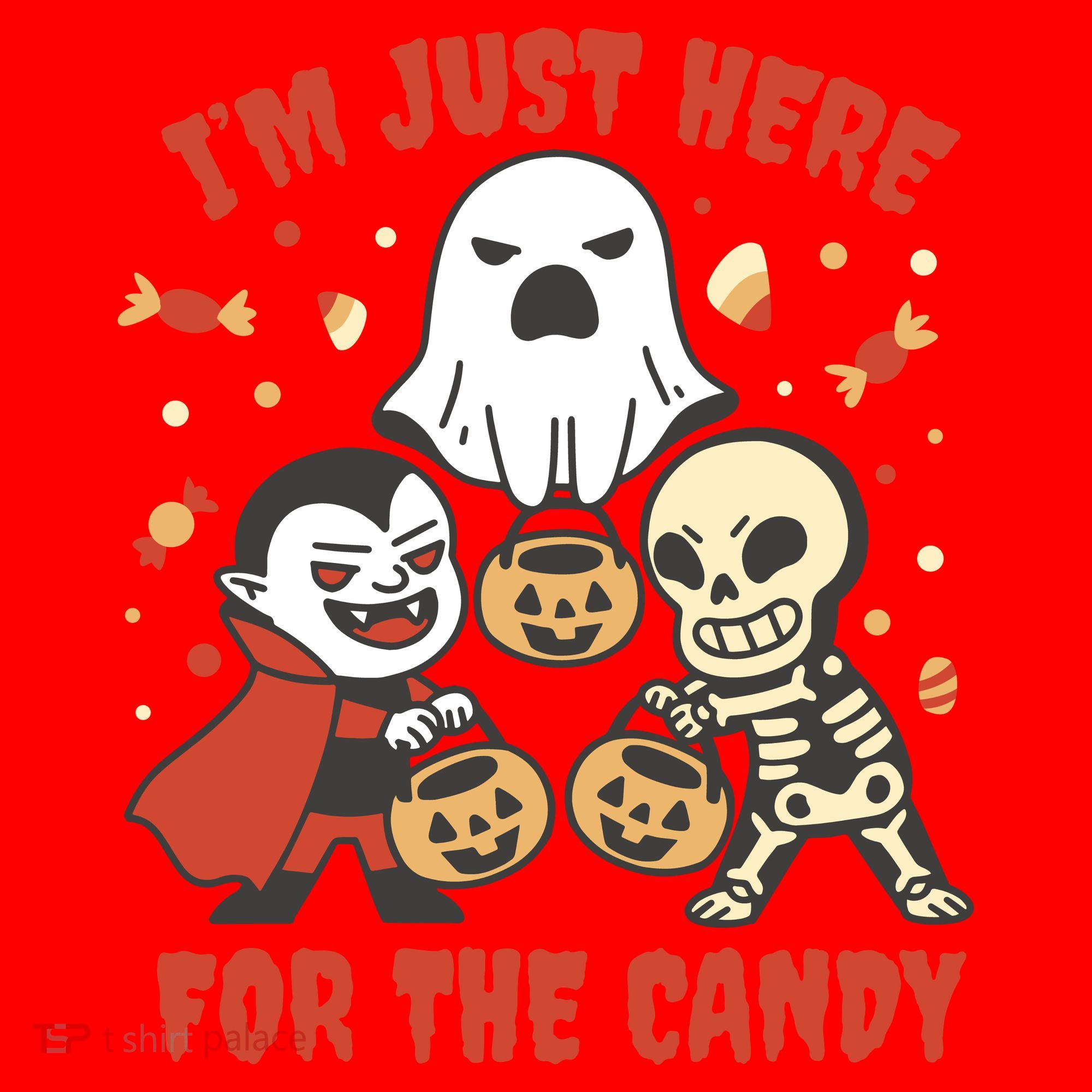 I'm Just Here For The Candy Halloween Costume Funny Santa Hat