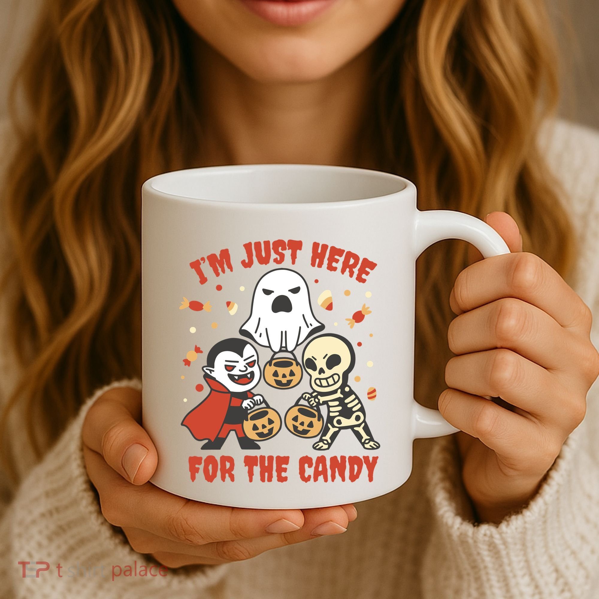 I'm Just Here For The Candy Halloween Costume Funny Coffee Mug