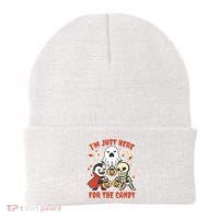 I'm Just Here For The Candy Halloween Costume Funny Beanie thumb 0