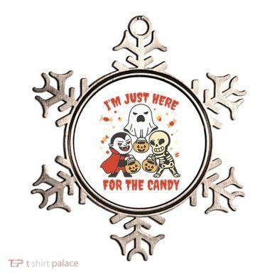 I'm Just Here For The Candy Halloween Costume Funny Ornament