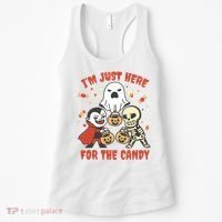 I'm Just Here For The Candy Halloween Costume Funny Women's Tank Top thumb 0
