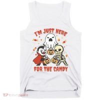 I'm Just Here For The Candy Halloween Costume Funny Tank Top thumb 0