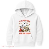 I'm Just Here For The Candy Halloween Costume Funny Kids Hoodie thumb 0