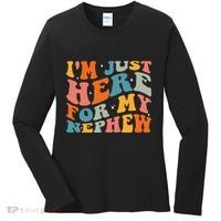 IM Just Here For My Nephew Women's Long Sleeve Shirt thumb 0