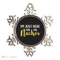 Im Just Here For The Nachos Funny Food Cute Gift Ornament thumb 0