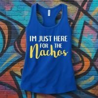 Im Just Here For The Nachos Funny Food Cute Gift Women's Tank Top thumb 3
