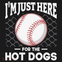 I'm Just Here For The Hot Dogs Summer Baseball Game Hotdog Women's Tank Top thumb 5