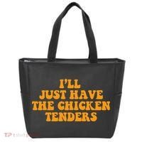 I'll Just Have The Chicken Tenders Groovy Quote Tote Bag thumb 0