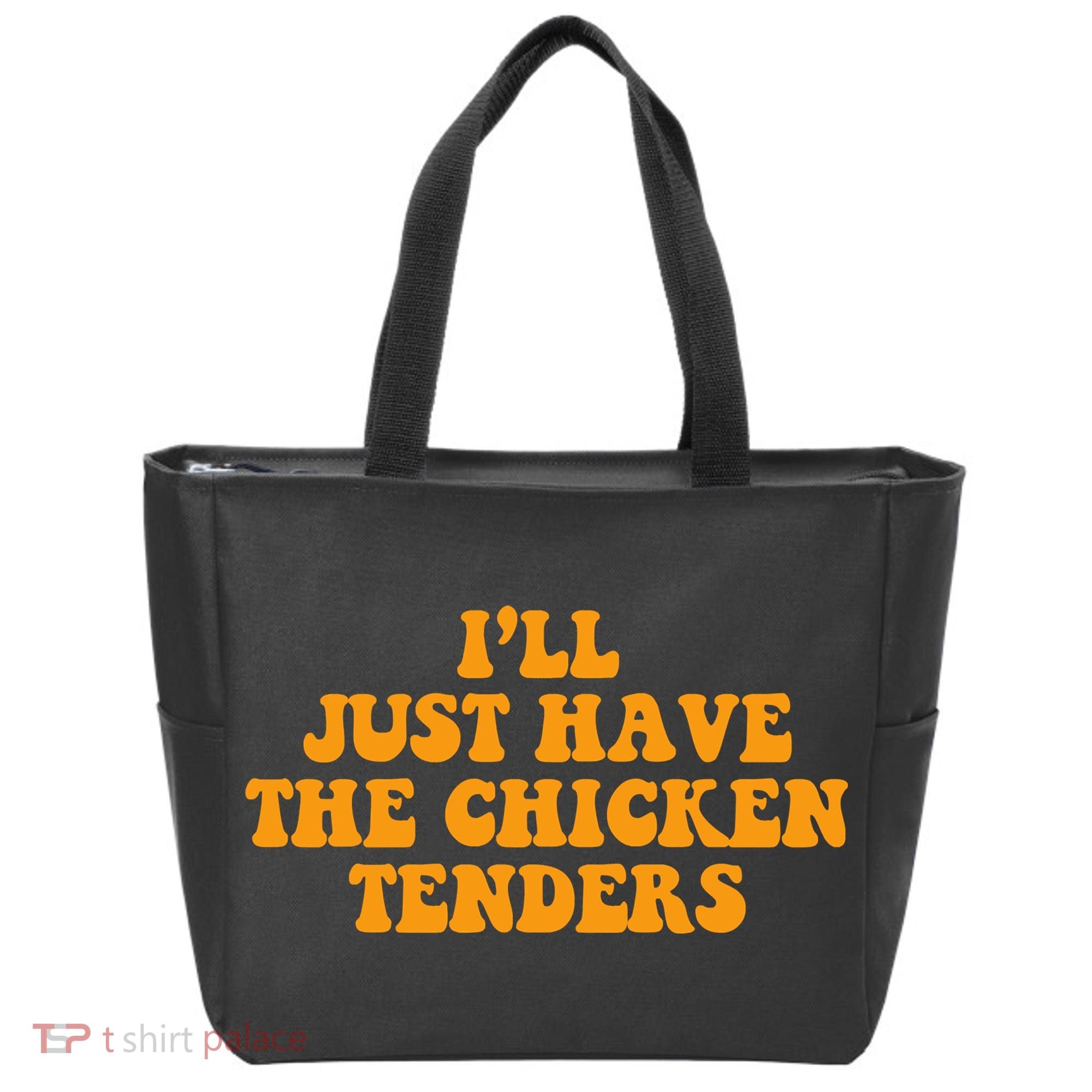 I'll Just Have The Chicken Tenders Groovy Quote Tote Bag