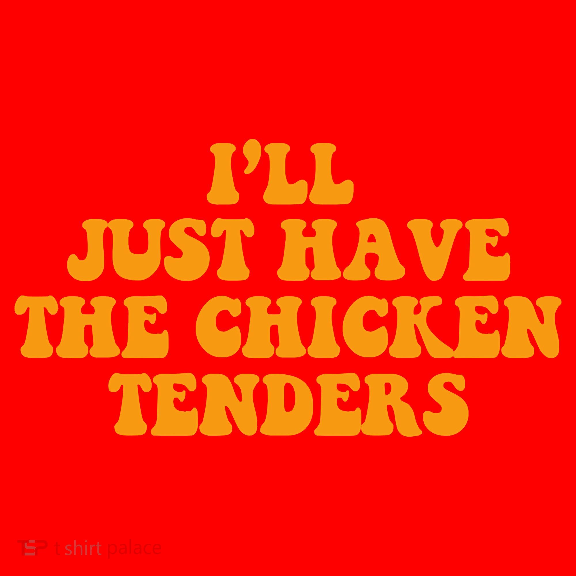 I'll Just Have The Chicken Tenders Groovy Quote Santa Hat