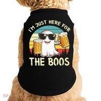I'm Just Here For The Boos Halloween Beer Lovers Doggie Tank thumb 0