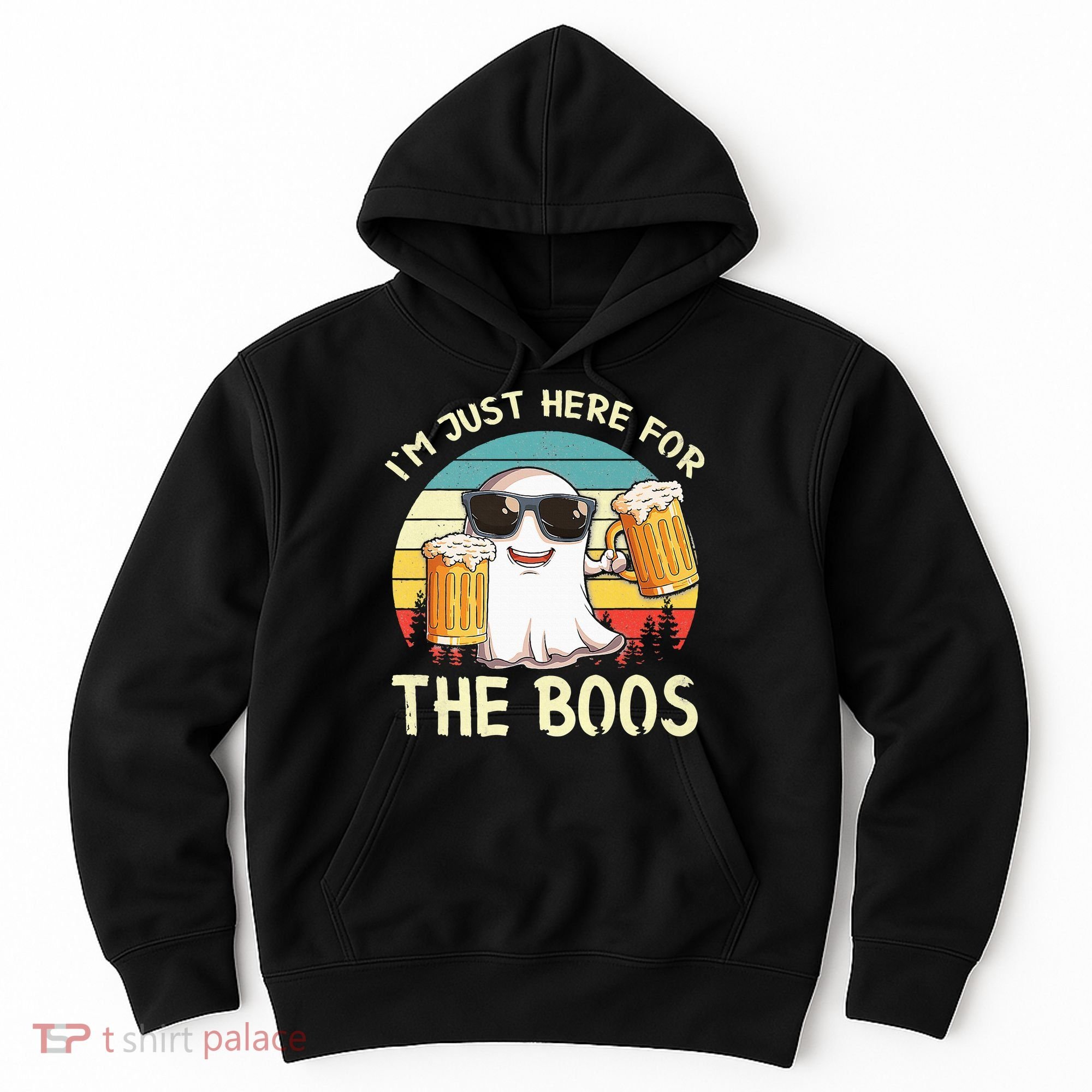 I'm Just Here For The Boos Halloween Beer Lovers Hoodie