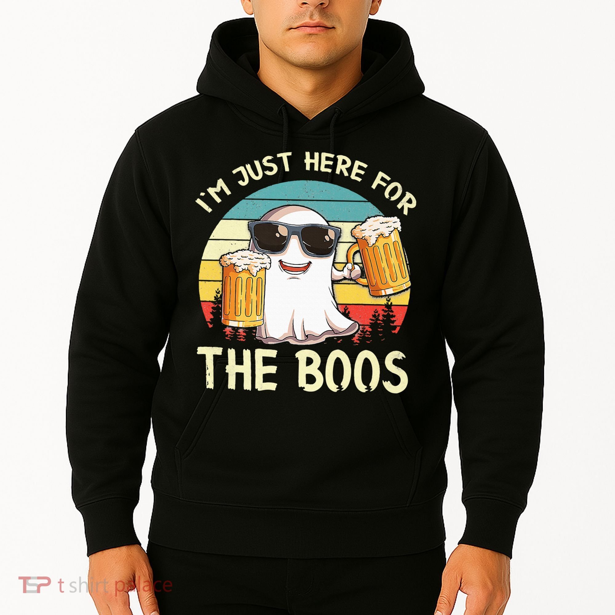 I'm Just Here For The Boos Halloween Beer Lovers Hoodie