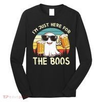 I'm Just Here For The Boos Halloween Beer Lovers Long Sleeve Shirt thumb 0