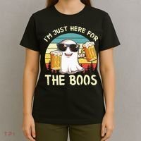 I'm Just Here For The Boos Halloween Beer Lovers T-Shirt thumb 4