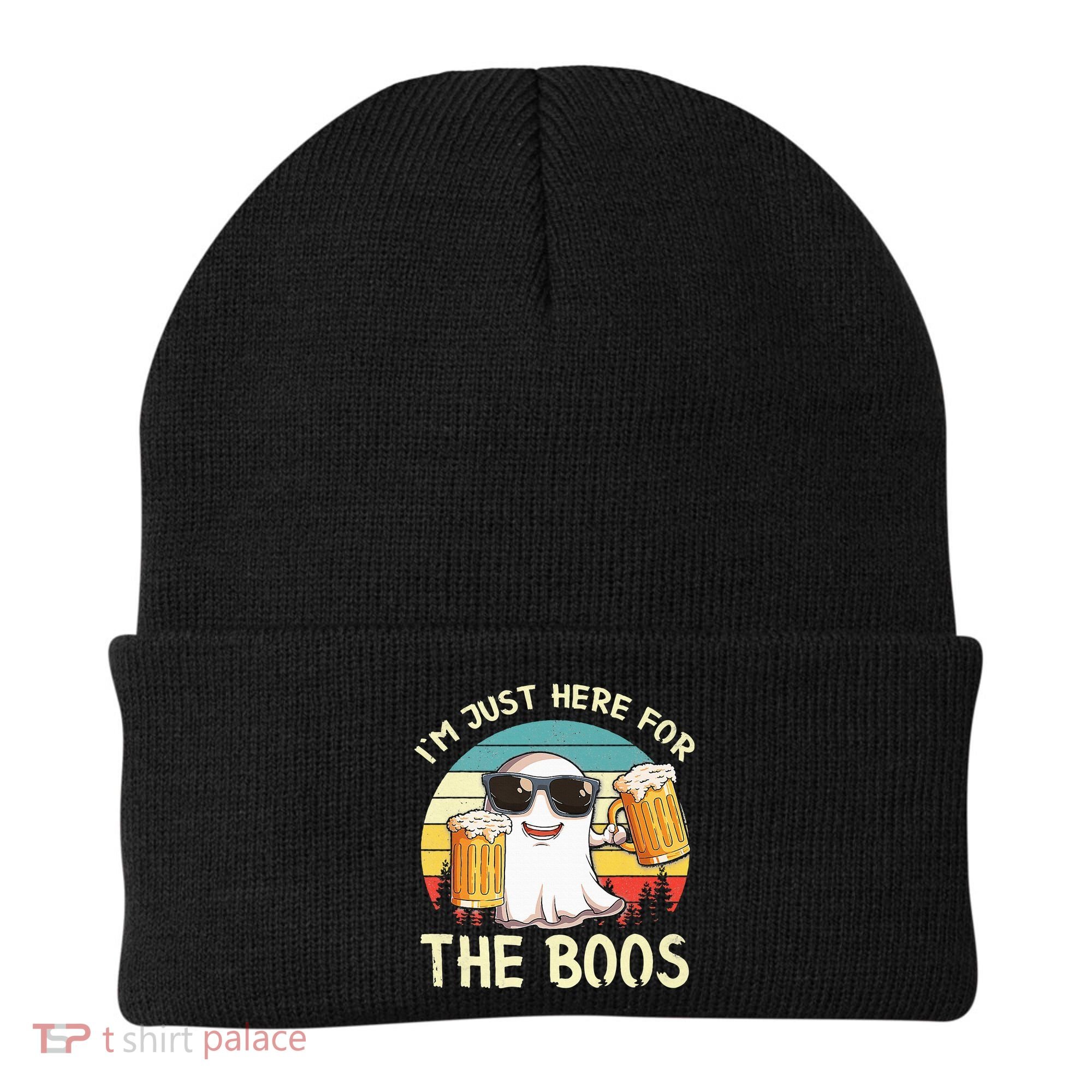 I'm Just Here For The Boos Halloween Beer Lovers Beanie
