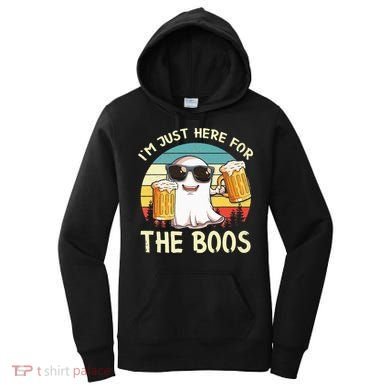 I'm Just Here For The Boos Halloween Beer Lovers Women's Hoodie