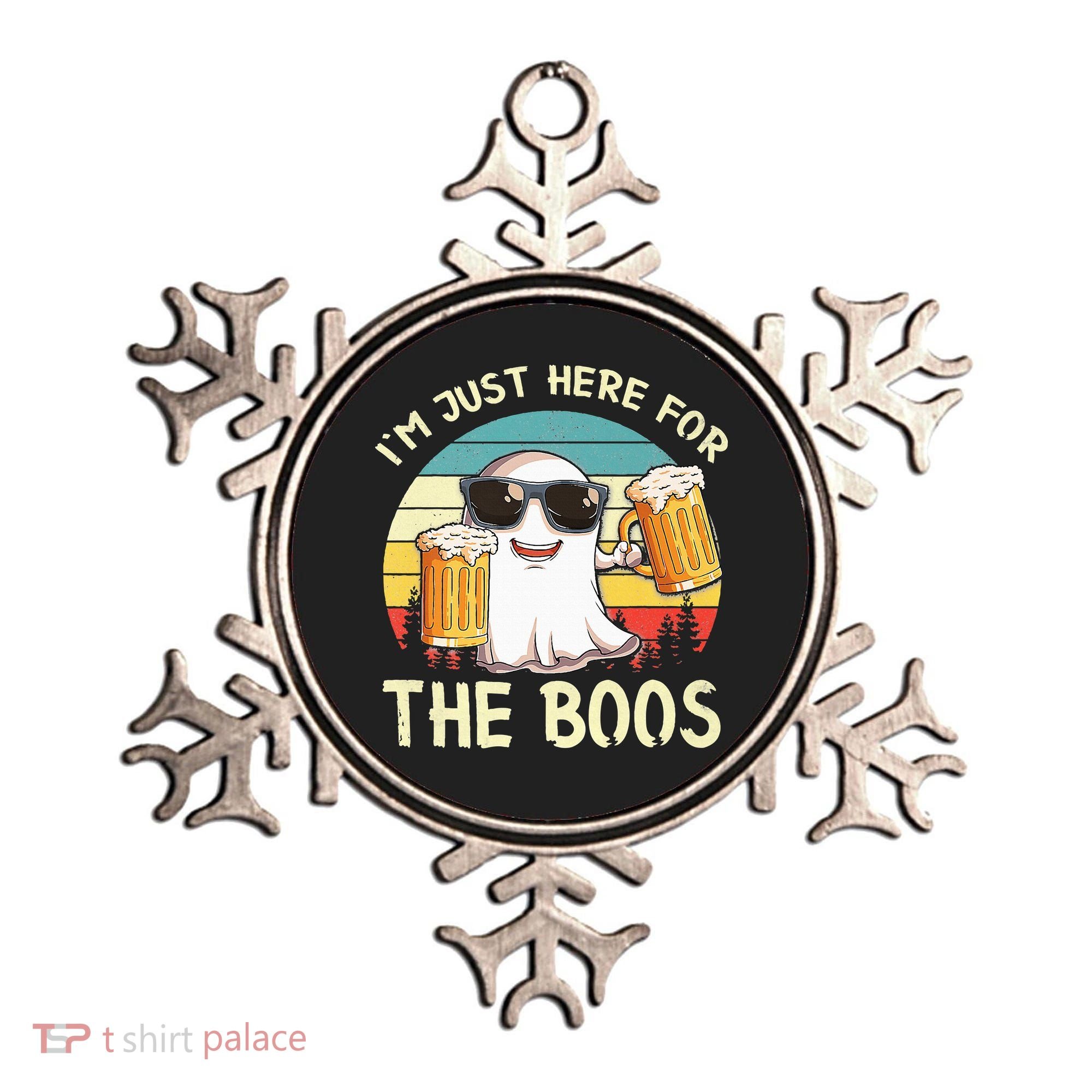 I'm Just Here For The Boos Halloween Beer Lovers Ornament